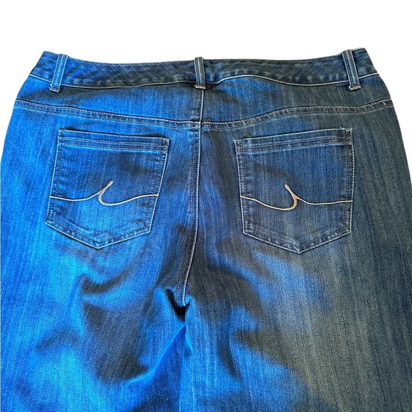 INC - Bootcut jeans, medium wash, size:16W, EUC - Picture 6 of 11